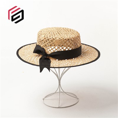 Дамска сламена шапка Boater